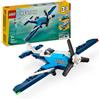 Lego, LEGO CREATOR Lego creator 3 in 1 31160 velivolo: aereo da competizione, aeroplano giocattolo trasformabile in elicottero e jet, bambini 7+