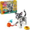 LEGO, LEGO CREATOR Lego creator 3 in 1 31163 gatto giocoso giocattolo, si trasforma in piccione o in cane - animali da costruire per bambini 8+