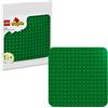 Lego, LEGO DUPLO Lego duplo classic 10460 base verde, piastra giocattolo per mattoncini da 24x24 bottoncini, costruzioni creative per bambini