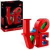 LEGO, LEGO Art Lego art 31214 love, modellino da costruire scultura pop di robert indiana, hobby creativo per adulti, regalo donna o uomo