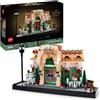 LEGO, LEGO ICONS Lego icons 10362 café francese - kit modellismo fai da te per adulti da collezione, idea regalo creativa per donna o uomo