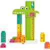 Fisher-Price - Coccodrillo Conta e Somma, set educativo con 10 blocchi impilabili