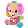 Fisher-Price - La Sorella di Cagnolino Smart Stages, peluche rosa musicale per l'apprendimento con luci, suoni e frasi