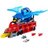 Hot wheels - drago trasportatore, veicolo trasformabile di grandi dimensioni con drago rimovibile e 2 macchinine incluse