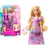 Disney Princess MATTEL DISNEY PRINCESS - RAPUNZEL 2 STORIE IN 1, BAMBOLA ALLA MODA ISPIRATA AL FILM RAPUNZEL CON 2 LOOK INTERCAMBIABILI