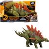 Jurassic World Mattel jurassic world - kentrosaurus ruggito selvaggio, dinosauro snodato con ruggito feroce e azione d'attacco inclusa
