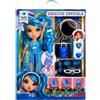 Rainbow high creative crystals skyler - bambola fashion arcobaleno da 28 cm con kit per accessori di cristallo, anello per te, fai da te