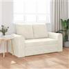 Hoodmeel Divano Letto 2 Posti, Divano 2 Posti, Divano Letto Matrimoniale, Divano Letto Pieghevole, Divano Letto 2-in-1 in Velluto Panna 148x71x83 cm