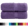 vidaXL Asciugamani per Ospiti 2 pz Viola 30x50 cm 600 g/m² 100% Cotone, Asciugamano, Asciugamano per Il Viso, Set di Asciugamani da Bagno