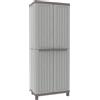 TERRY STORAGE Armadio alto C-Wood 2680 TERRY STORAGE in polipropilene, grigio chiaro L 68 x H 170 x P 39 cm 2 ante, adatto per interno/esterno