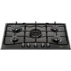 Hotpoint Piano cottura 5 fuochi L 75 cm PC 750 T ANR/HA HOTPOINT nero griglie in acciaio smaltato