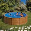 GRE Piscina fuori terra rigida GRE Mauritius marrone H 1.32 x ⌀ 4.6 m