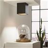 EGLO Plafoniera LED Polasso nero IP20 bianco caldo EGLO