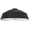 LUMICOM Plafoniera glamour Tokyo Ø 35 cm nero IP20, 1XE27