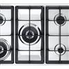 Delonghi Piano cottura 5 fuochi L 86 cm PLI 59D GHD DE'LONGHI silver griglie in ghisa