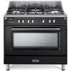 Delonghi Cucina a gas con forno DE'LONGHI MEM 965 NX ED nero L 90 x P 60 cm