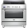 Delonghi Cucina elettrica con forno DE'LONGHI PRO 96 MX IN ED inox L 90 x P 60 cm