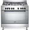 Delonghi Cucina a gas con forno DE'LONGHI GEMMA 96 M ED inox L 90 x P 60 cm