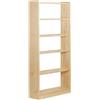 ASTIGARRAGA Libreria 6 ripiani Gala 6 L 79.6 x P 25 x H 184.7 cm beige, portata per ripiano 50 kg