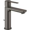 Grohe Rubinetto per lavabo a canna bassa getto laminare cristallino Lineare grigio spazzolato GROHE