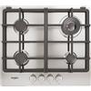 Whirlpool Piano cottura 4 fuochi TGML 661 IX R WHIRLPOOL acciaio inox griglie in ghisa