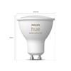 Philips Hue Set da 2 lampadine HueWCA 4.2W GU10 2P EU, LED, GU10 faretto, smerigliato, 4W= 400 LM (equiv 4.2 W), 0° dimmerabile, PHILIPS HUE
