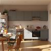 DELINIA Cucina in kit DELINIA Eleki grigio 4 basi e 5 pensili L 300 cm