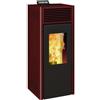 Invicta Stufa a pellet ventilata NOLA 10 PLUS 9.5 kW rosso