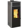 Invicta Stufa a pellet ventilata NOLA 10 PLUS 9.5 kW grigia