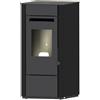 PUNTO FUOCO Stufa a pellet ventilata ELSA 9.5 kW nero