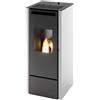 PUNTO FUOCO Stufa a pellet ventilata EDDA 11 kW bianco