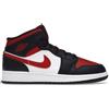 Jordan 1 Mid Black Fire Red