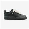 Nike Air Force 1 Black Rope Laces Custom Beige