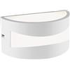 Sovil Applique da Parete LED Design Moderne da Esterno Lampada da Giardino colore Bianco - 99475/02 Tibet