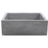 KAM Lavello Da Giardino Acquaio In Cemento Moderno 45x35x16 Madrid Nero KAM