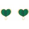 Maman et Sophie Orecchini 18Kt cuore Maman malachite Donna Maman et Sophie