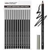Erinde Set di 12 matite per eyeliner Erinde, matita per sopracciglia nera morbida, impermeabile, opachi naturali, ipoallergenici, matite per trucco, a lunga durata, giorno della donna per le donne