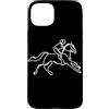 T-Shirts Grafiche de Appassionato di equ Equitazione Disegno Equitazione Custodia per iPhone 15 Plus