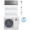 Mitsubishi Climatizzatore Condizionatore Mitsubishi Kirigamine Zen Argento più MSZ-AP Wifi Trial Split R32 Inverter 12000 + 9000 + 9000 BTU con U.E. MXZ-3F68VF NOVITÁ Classe A+++/A++