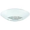 Eglo Leuchten my light Plafoniera Ellera moderno elegante in vetro lucido e cromo con diamantini d.31,5 cm 2XE27 92711/20