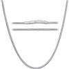 ChainsHouse Collana Serpente Sottile 2MM Larghezza Collana Donna Argento Girocollo Collana per Ciondolo Collana Oro Acciaio Multi-lunghezza 40-76 CM Impermeabile Non Sbiadisce