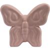 Gentile Ceramiche Farfalla Rosa Cipria in Ceramica da appoggio (8cm)