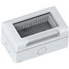 ECOVA CONTENITORE 4 POSTI PROTETTO IP55 GRIGIO VP42 COMPATIBILE VIMAR PLANA VP42-CP-ECO27340