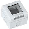 ECOVA CONTENITORE 2 POSTI PROTETTO IP55 GRIGIO VP42 COMPATIBILE VIMAR PLANA VP42-CP-ECO27335