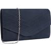 Creaher Pochette da donna, pochette Elegante borsa da sera Borsa da sposa Borsa a tracolla a tracolla Pochette da ragazza per la festa nuziale di ballo