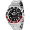 Invicta Pro Diver - Orologio da Uomo in Acciaio Inossidabile con Movimento Automatico - 43 mm, Argento/Rosso