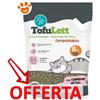 Leopet Tofulett Lettiera in Tofu Carboni Attivi - Sacco Da 6 Lt - CONFEZIONE RISPARMIO