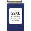 compatibile con HP Cartuccia Rigenerata (C9352CE, 22XL) per HP Deskjet 3920 (16ml) CMY