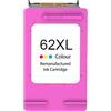 compatibile con HP Cartuccia Rigenerata (C2P07AE, 62XL) per HP Envy 5640 (18ml) CMY