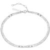 Liebeskind Berlin LJ-1455-A-27 - Cavigliera in argento, 27 cm, Acciaio inossidabile, Nessuna pietra preziosa